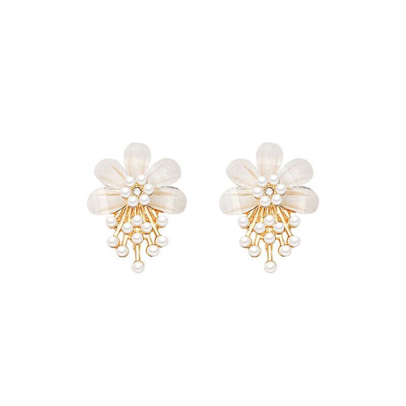 Korean Floral Stud Earrings